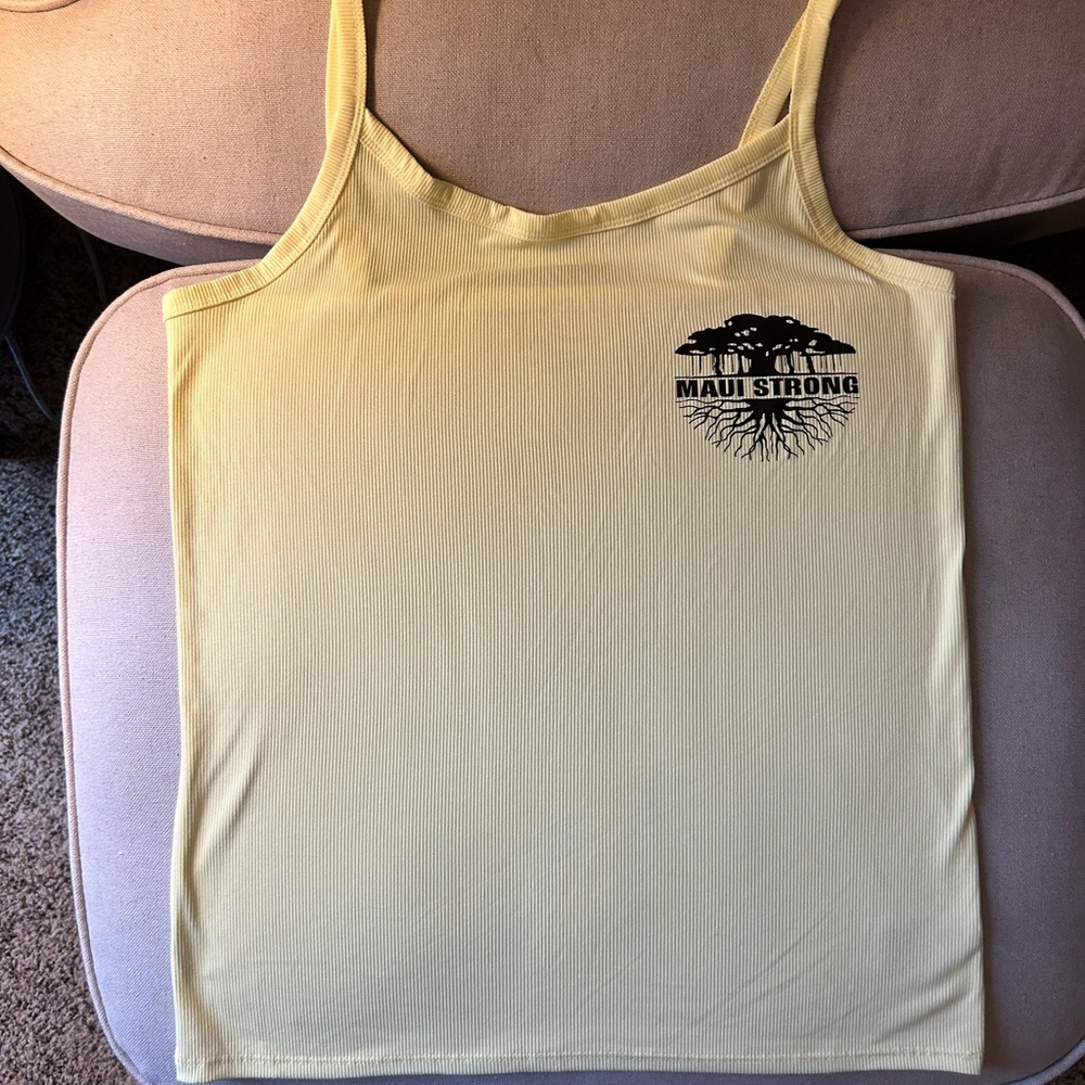 Maui Strong Women’s yellow tank top